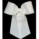 White Grosgrain Cheer Tryout Bow
